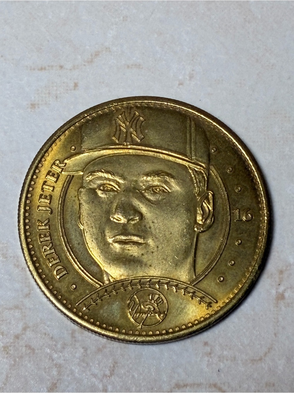 Derek Jeter 1997 Pinnacle Mint Brass Coin